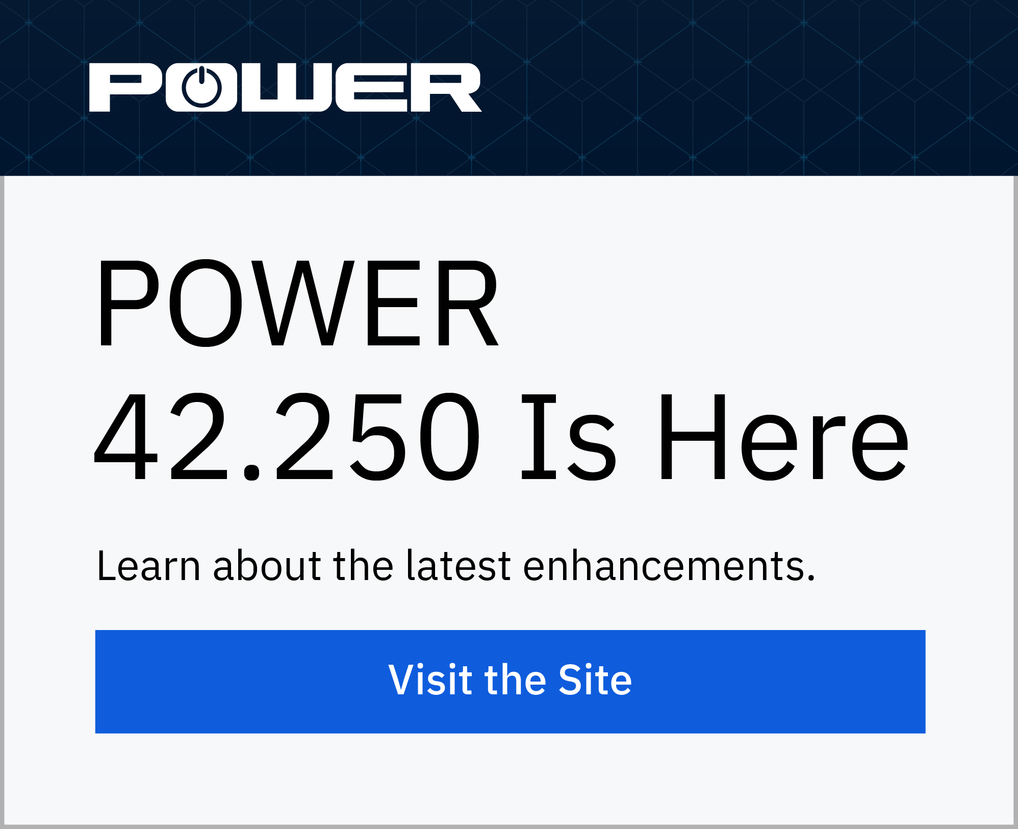 POWER v.42.250 is here